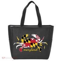 Maryland Crab Cute State Pride Flag Tote Bag thumb 0