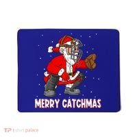 Merry Catchmas Christmas Santa Claus Baseball Catcher Xmas Gift Mousepad thumb 0