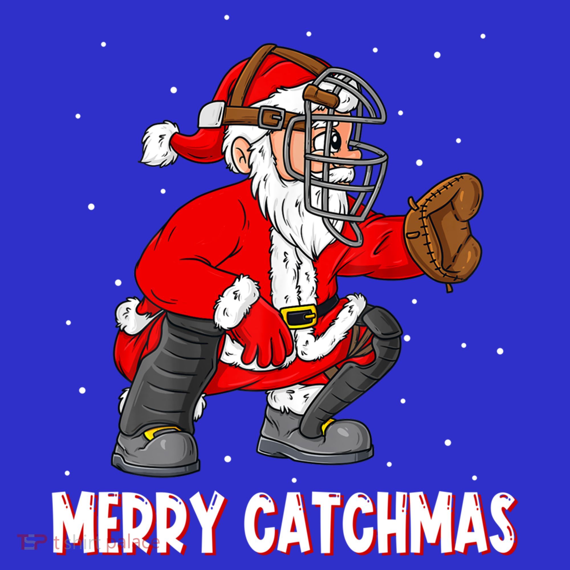 Merry Catchmas Christmas Santa Claus Baseball Catcher Xmas Gift Women's Tank Top