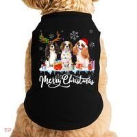 Merry Christmas Cavalier King Charles Spaniel Santa Light Gift Doggie Tank thumb 0