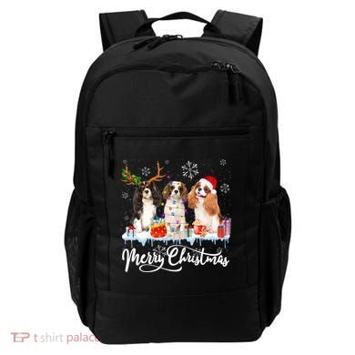 Merry Christmas Cavalier King Charles Spaniel Santa Light Gift Backpack