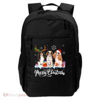 Merry Christmas Cavalier King Charles Spaniel Santa Light Gift Backpack thumb 0