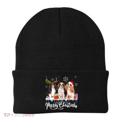 Merry Christmas Cavalier King Charles Spaniel Santa Light Gift Beanie