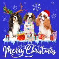 Merry Christmas Cavalier King Charles Spaniel Santa Light Gift Visor thumb 3
