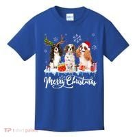 Merry Christmas Cavalier King Charles Spaniel Santa Light Gift Kids T-Shirt thumb 0