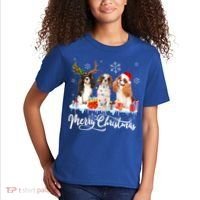 Merry Christmas Cavalier King Charles Spaniel Santa Light Gift Kids T-Shirt thumb 2