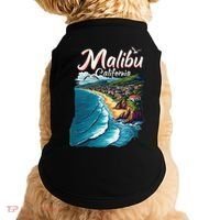 Malibu California Coastal Scenic Beach Doggie Tank thumb 0