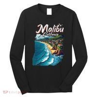 Malibu California Coastal Scenic Beach Long Sleeve Shirt thumb 0