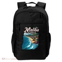 Malibu California Coastal Scenic Beach Backpack thumb 0