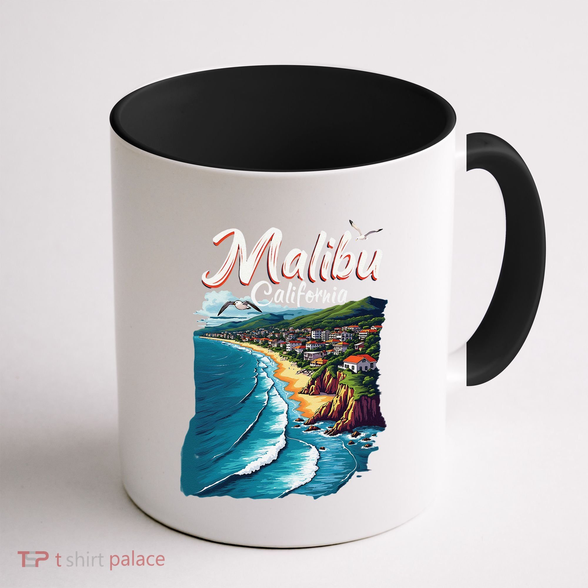 Malibu California Coastal Scenic Beach Coffee Mug