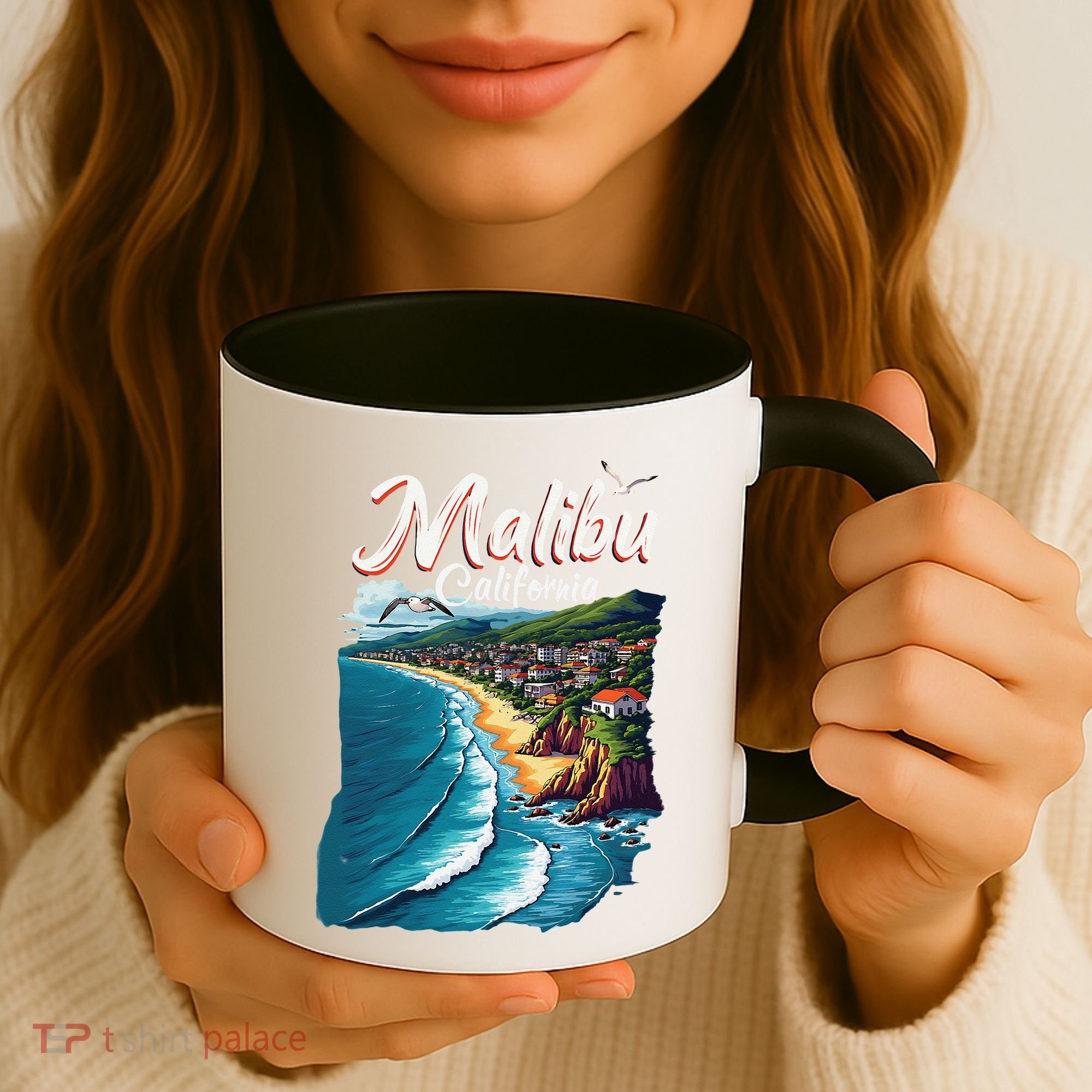 Malibu California Coastal Scenic Beach Coffee Mug