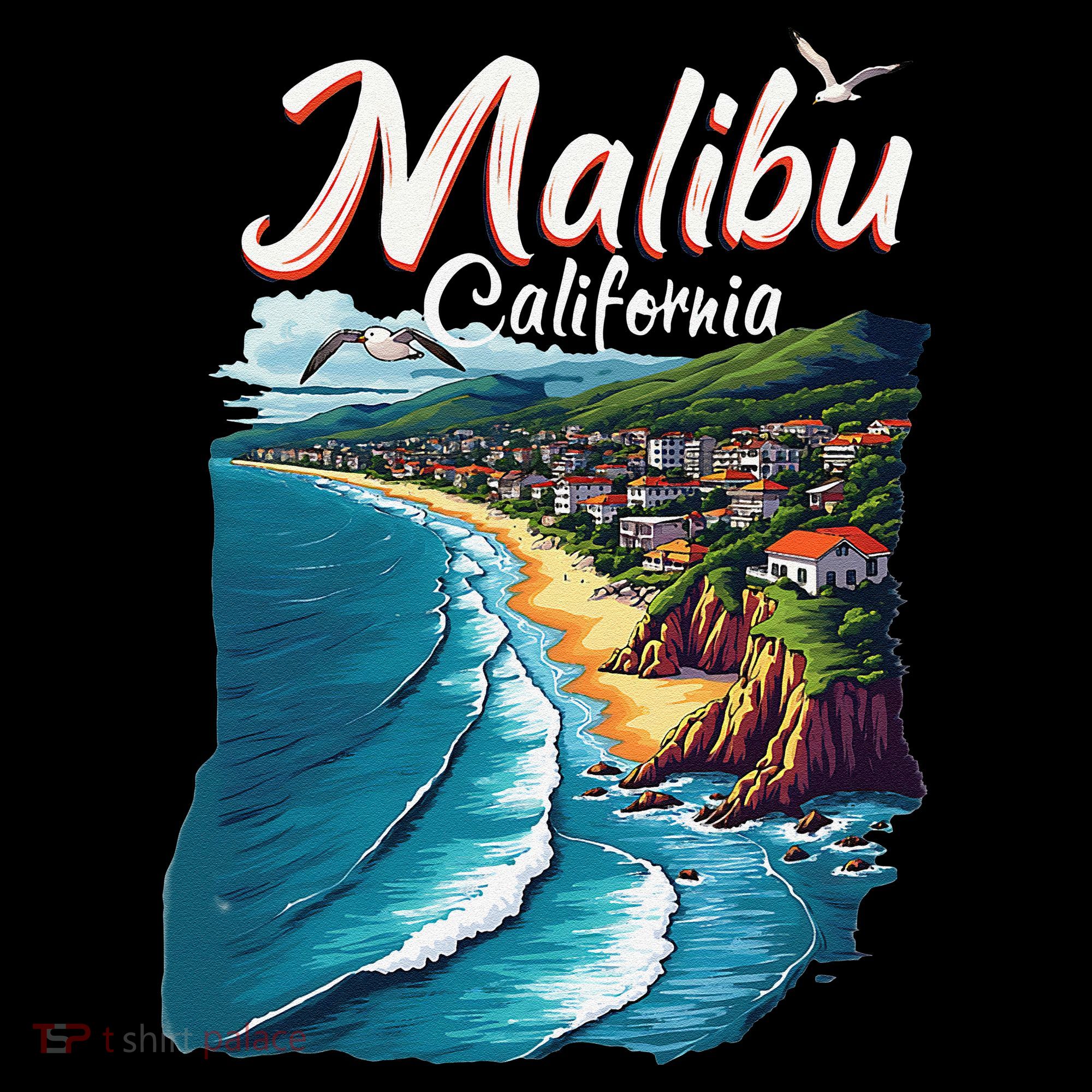 Malibu California Coastal Scenic Beach Coffee Mug
