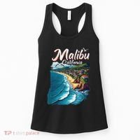 Malibu California Coastal Scenic Beach Women's Tank Top thumb 0