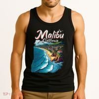 Malibu California Coastal Scenic Beach Tank Top thumb 3