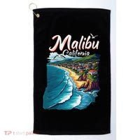 Malibu California Coastal Scenic Beach Golf Towel thumb 0