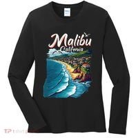 Malibu California Coastal Scenic Beach Women's Long Sleeve Shirt thumb 0