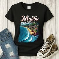 Malibu California Coastal Scenic Beach Women's T-Shirt thumb 3
