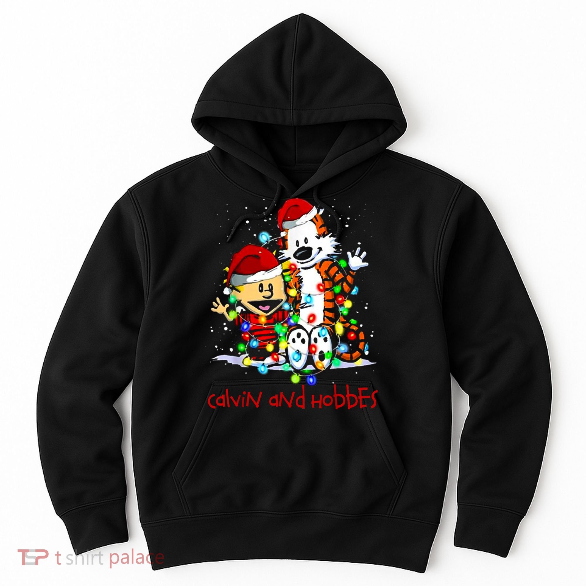 Merry Christmas Calvins And Arts Comics Hobbes Gift For Fans Hoodie