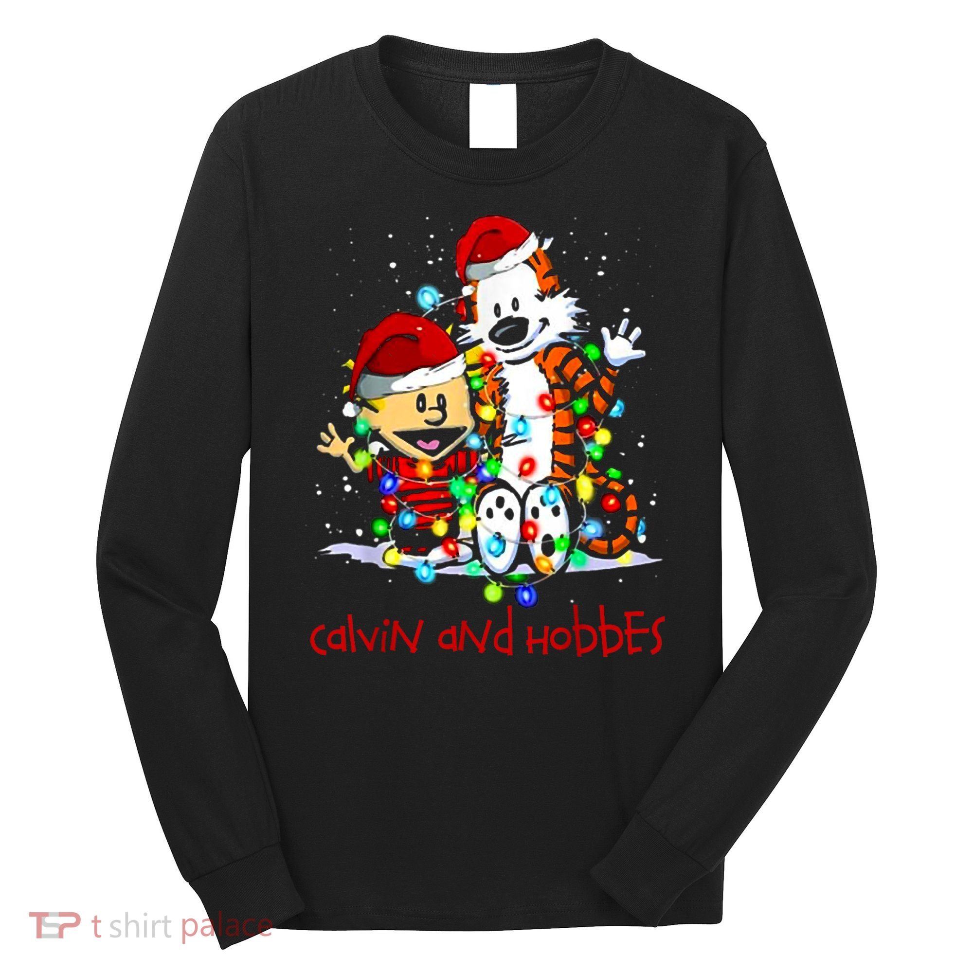 Merry Christmas Calvins And Arts Comics Hobbes Gift For Fans Long Sleeve Shirt