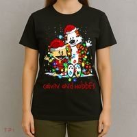Merry Christmas Calvins And Arts Comics Hobbes Gift For Fans T-Shirt thumb 4