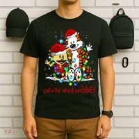 Merry Christmas Calvins And Arts Comics Hobbes Gift For Fans T-Shirt thumb 6