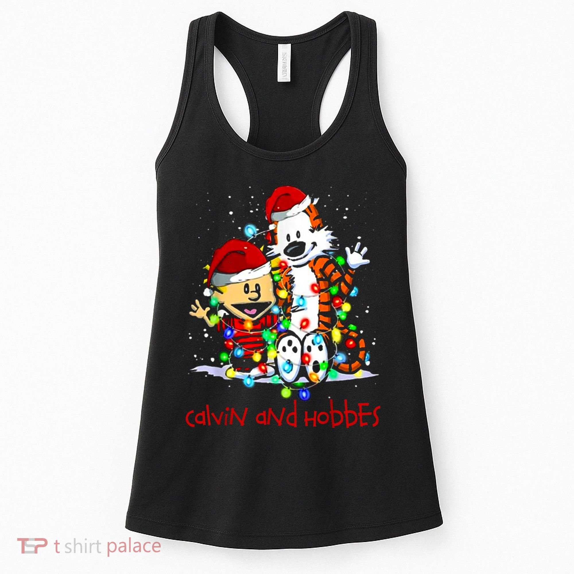 Merry Christmas Calvins And Arts Comics Hobbes Gift For Fans Women's Tank Top