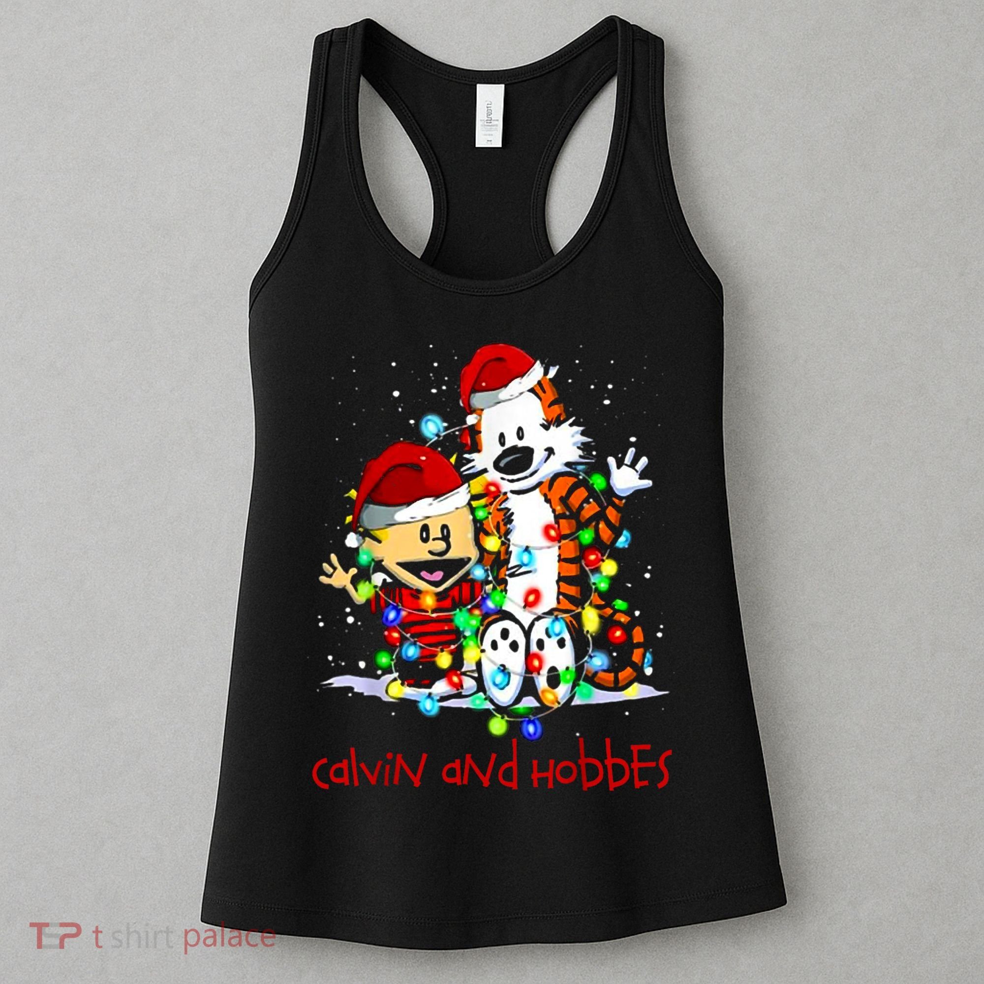 Merry Christmas Calvins And Arts Comics Hobbes Gift For Fans Women's Tank Top