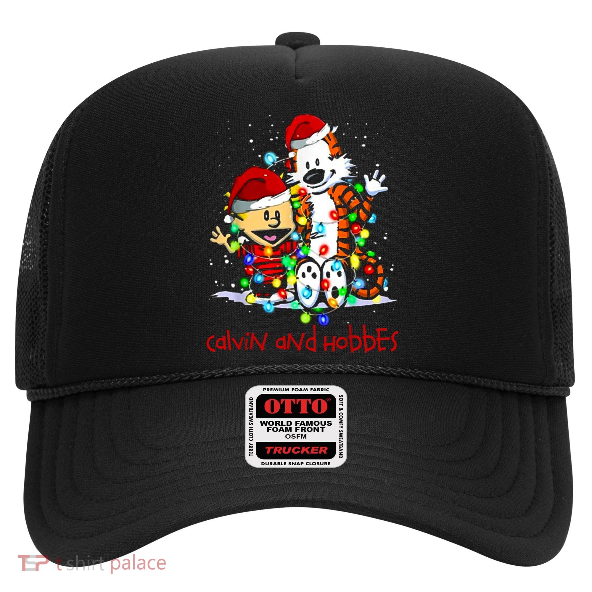 Merry Christmas Calvins And Arts Comics Hobbes Gift For Fans Hat