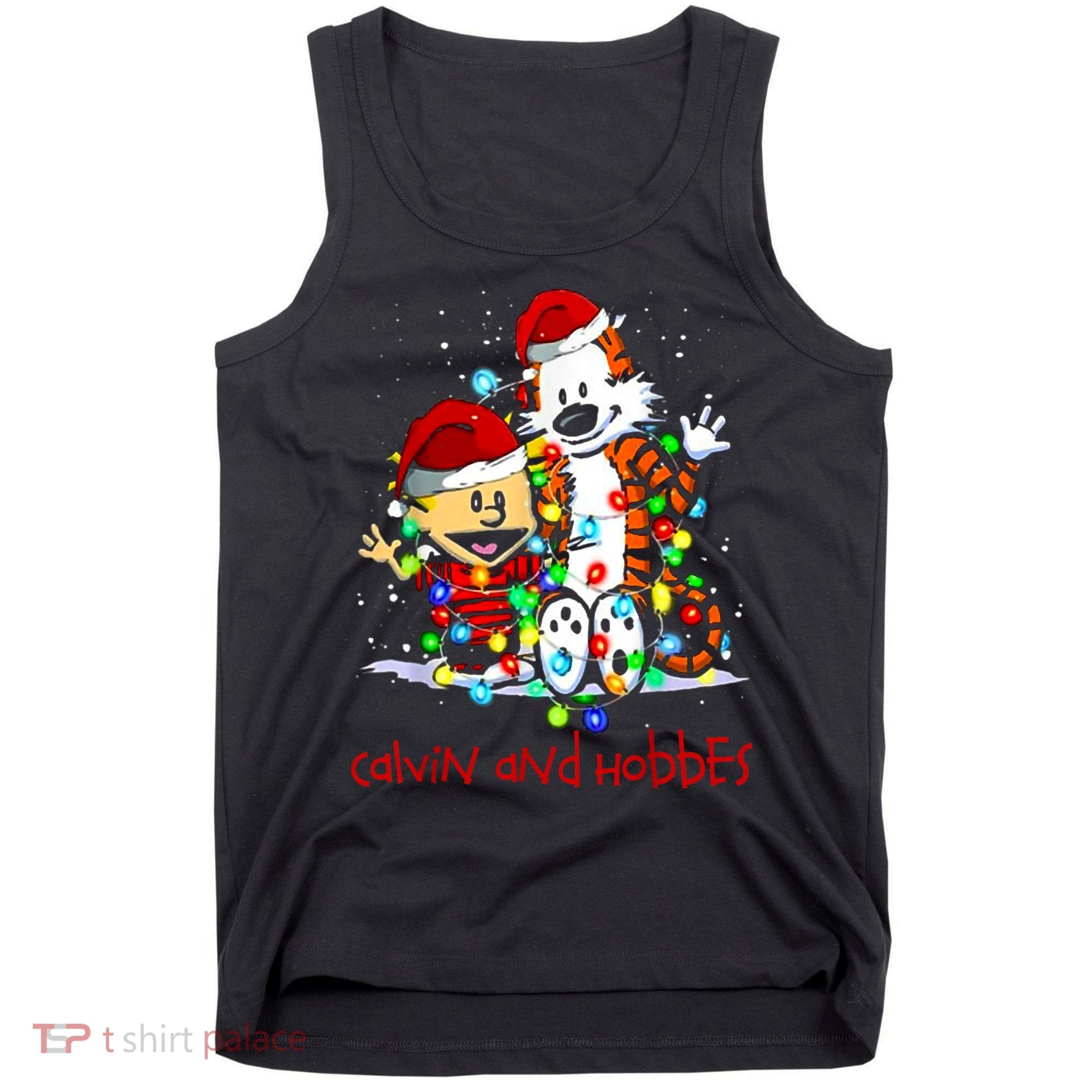 Merry Christmas Calvins And Arts Comics Hobbes Gift For Fans Tank Top