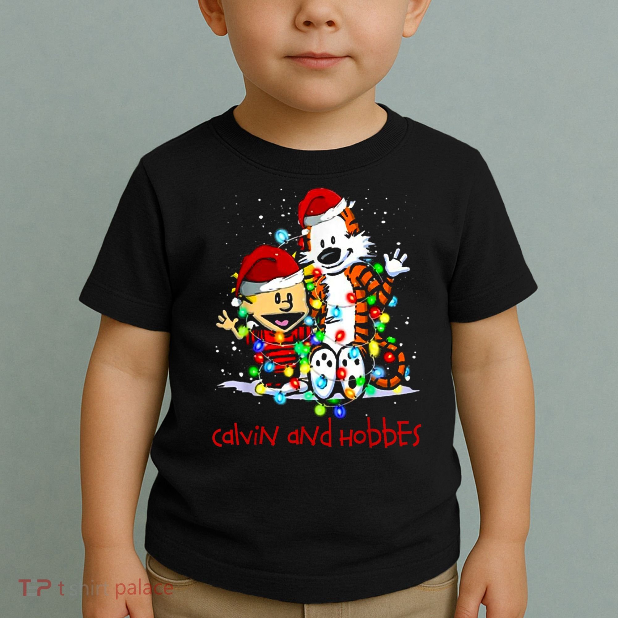 Merry Christmas Calvins And Arts Comics Hobbes Gift For Fans Toddler T-Shirt