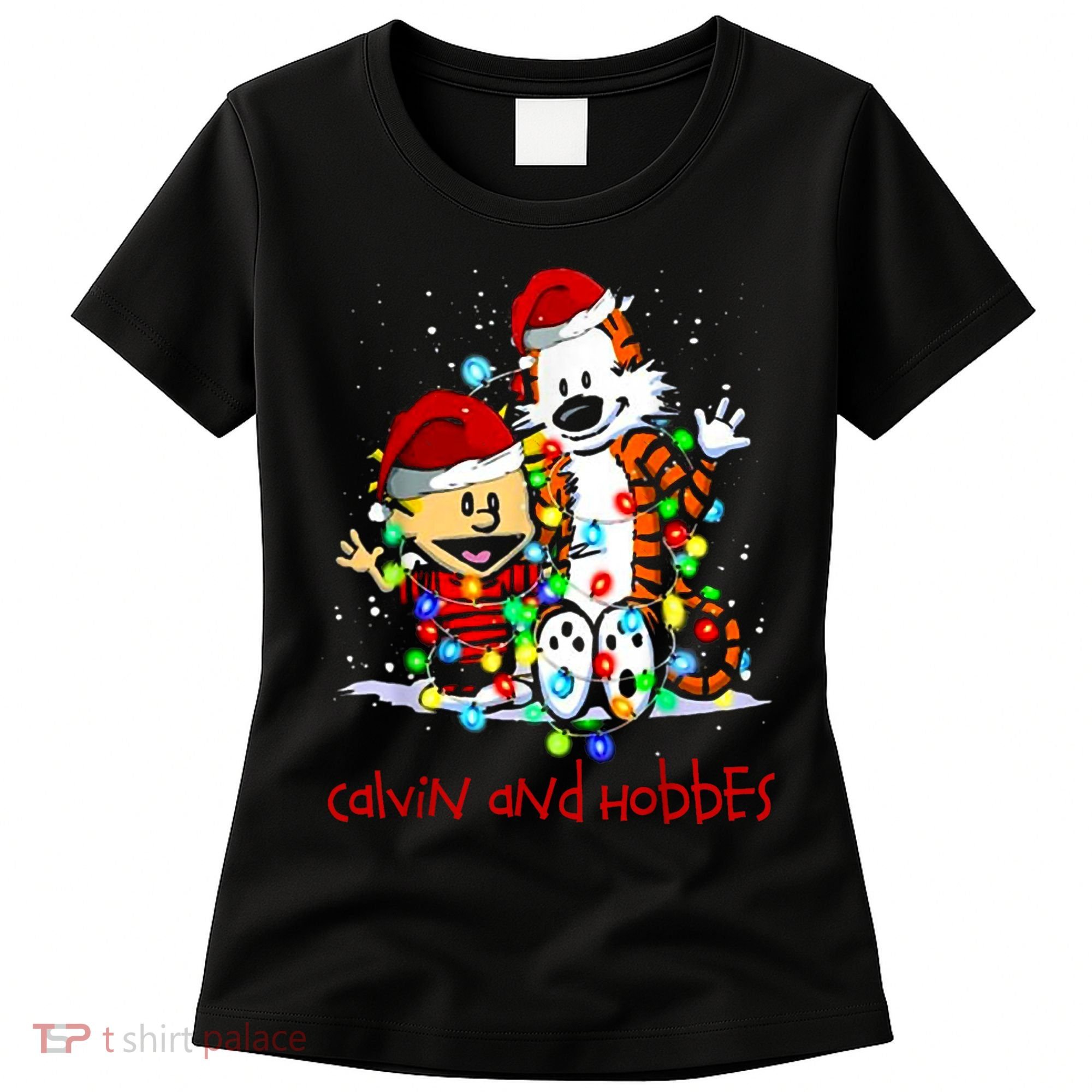 Merry Christmas Calvins And Arts Comics Hobbes Gift For Fans Women's T-Shirt