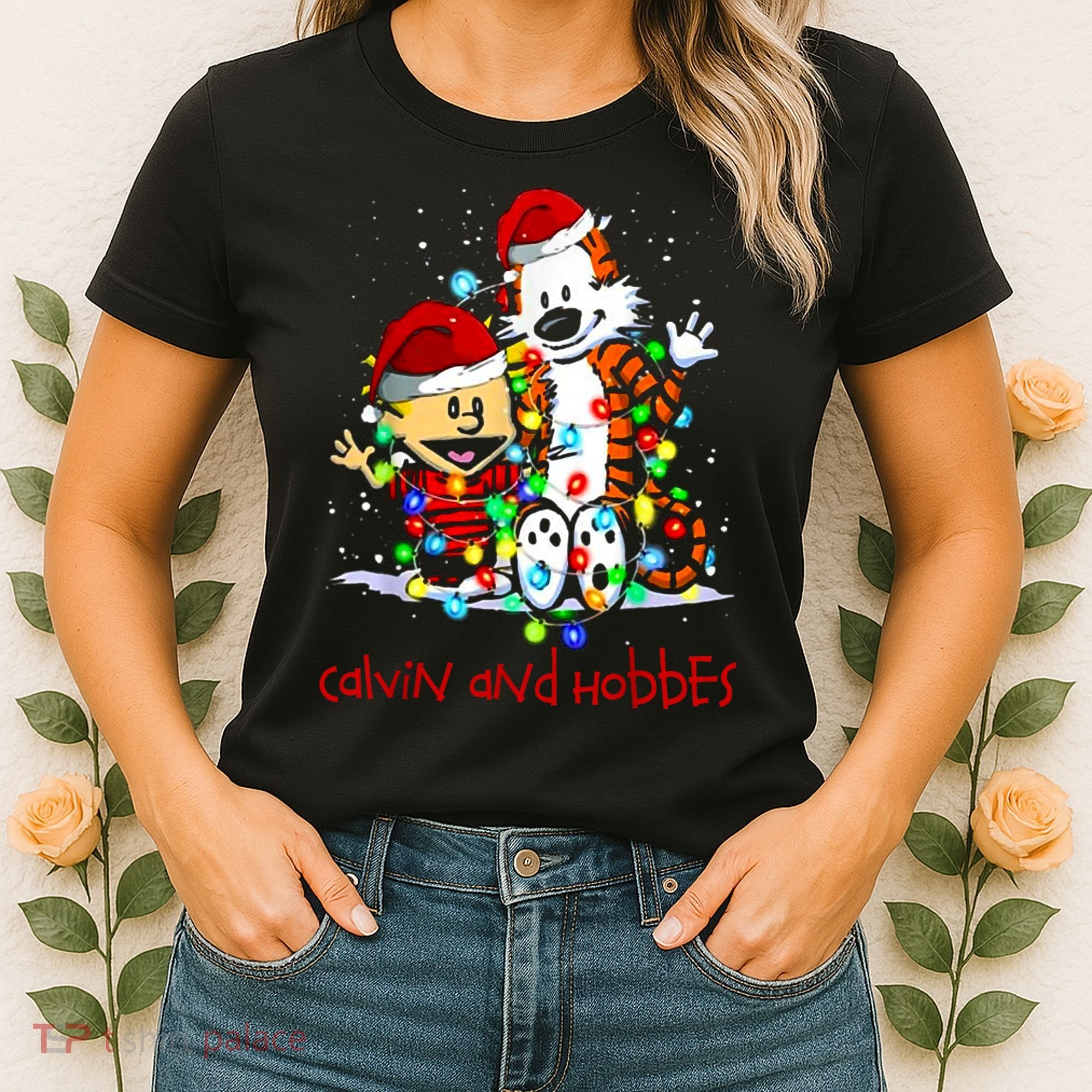 Merry Christmas Calvins And Arts Comics Hobbes Gift For Fans Women's T-Shirt