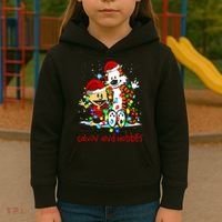 Merry Christmas Calvins And Arts Comics Hobbes Gift For Fans Kids Hoodie thumb 3