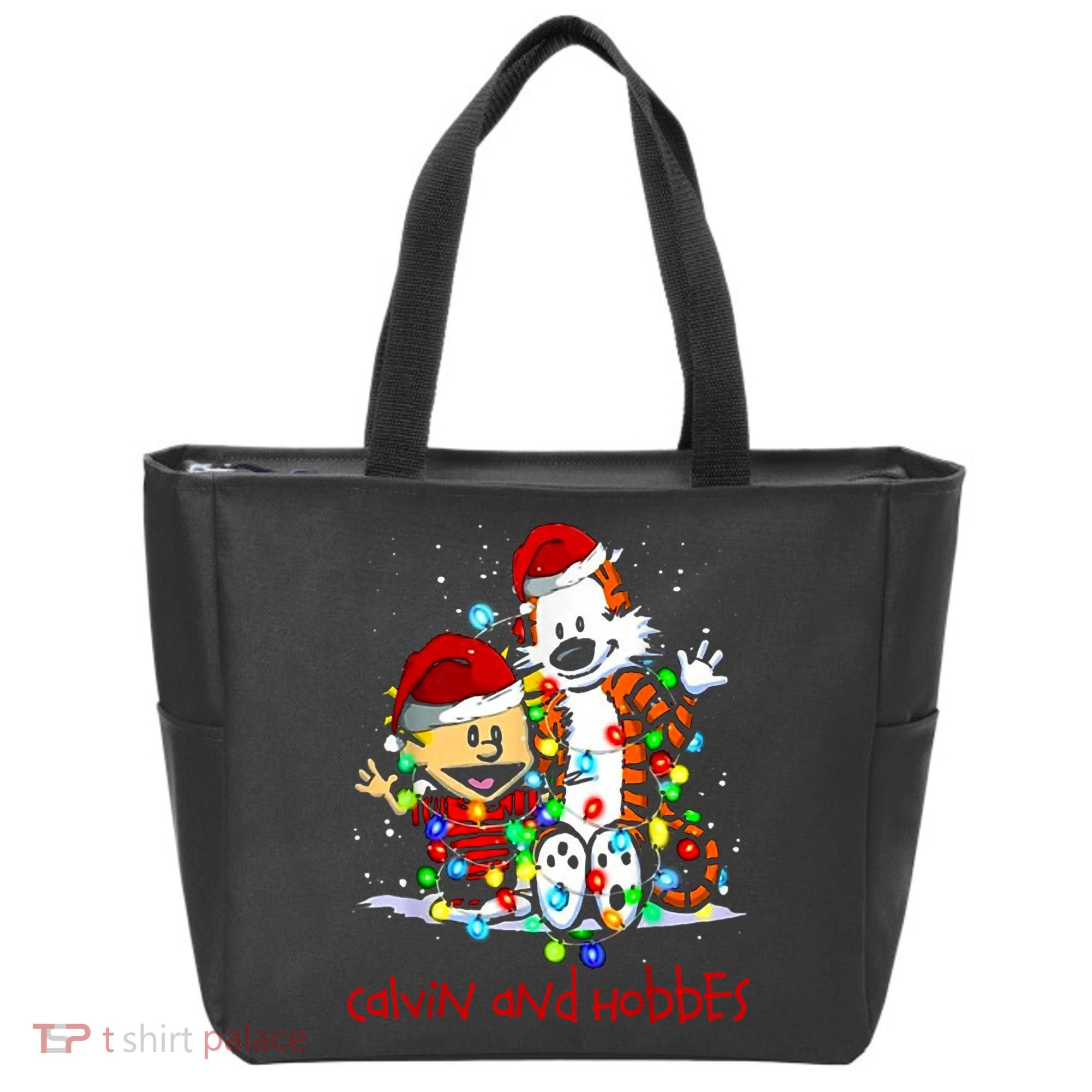 Merry Christmas Calvins And Arts Comics Hobbes Gift For Fans Tote Bag
