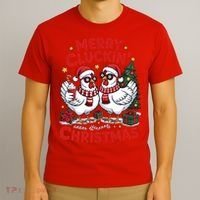 Merry Cluckin Christmas Chicken Funny T-Shirt thumb 3