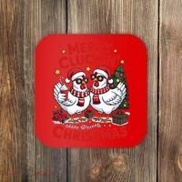 Merry Cluckin Christmas Chicken Funny Coaster thumb 0