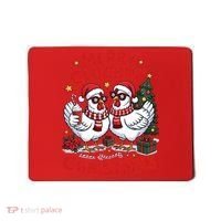 Merry Cluckin Christmas Chicken Funny Mousepad thumb 0