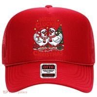 Merry Cluckin Christmas Chicken Funny Hat thumb 0