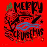 Merry Cruisemas Christmas On Cruise Cruising Santa Hat thumb 1