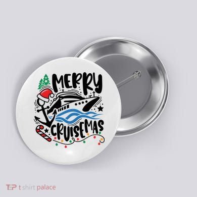 Merry Cruisemas Christmas On Cruise Cruising Button