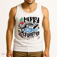 Merry Cruisemas Christmas On Cruise Cruising Tank Top thumb 3