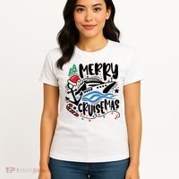 Merry Cruisemas Christmas On Cruise Cruising Women's T-Shirt thumb 4