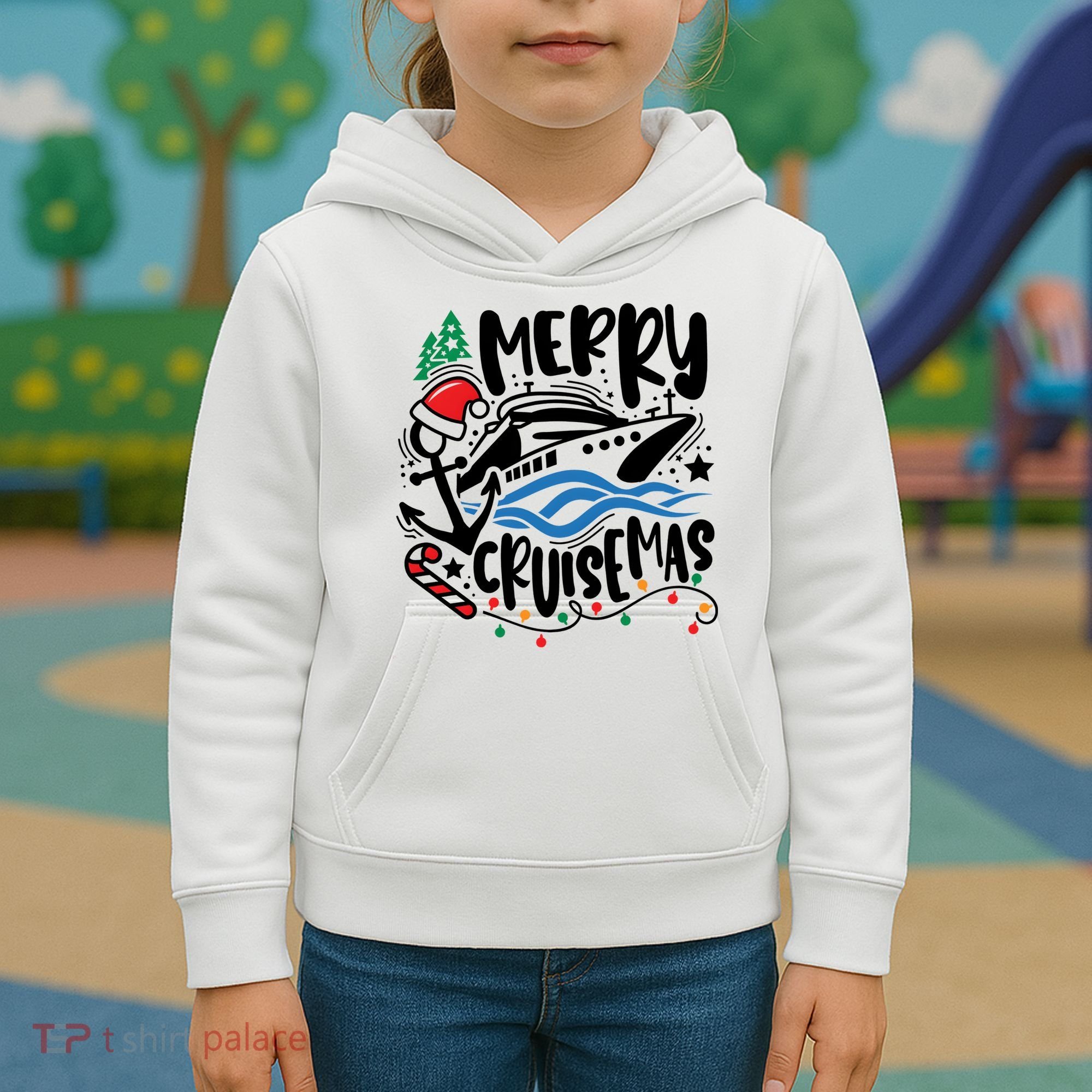 Merry Cruisemas Christmas On Cruise Cruising Kids Hoodie