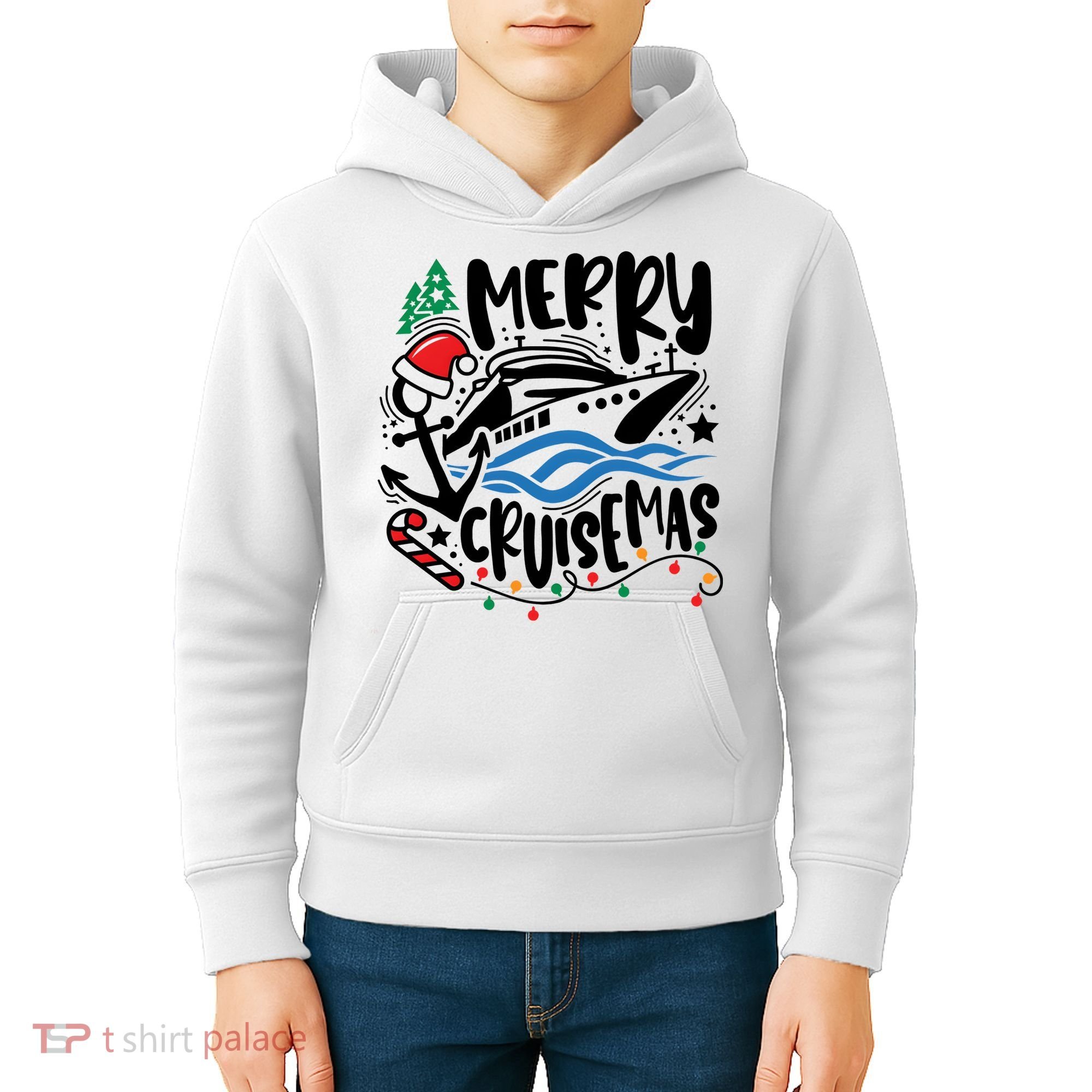Merry Cruisemas Christmas On Cruise Cruising Kids Hoodie