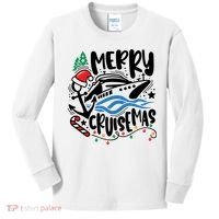 Merry Cruisemas Christmas On Cruise Cruising Kids Long Sleeve Shirt thumb 0