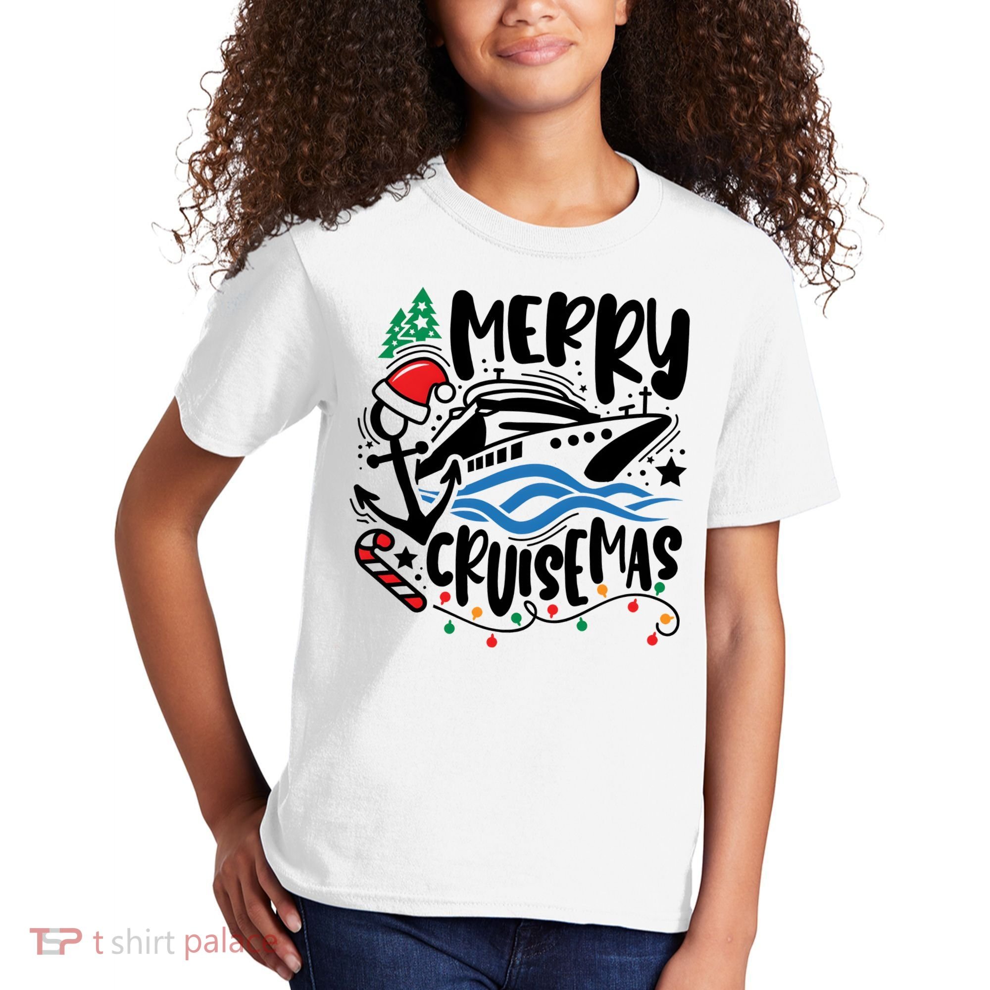 Merry Cruisemas Christmas On Cruise Cruising Kids T-Shirt