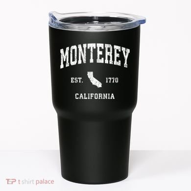 Monterey California Ca Vintage Athletic Tumbler