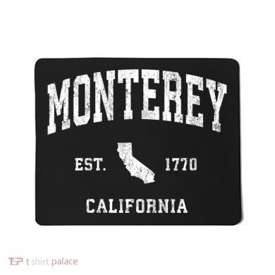 Monterey California Ca Vintage Athletic Mousepad