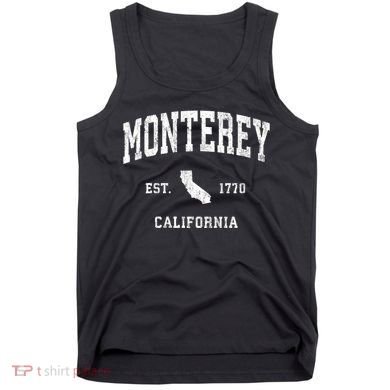 Monterey California Ca Vintage Athletic Tank Top