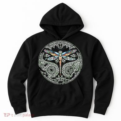 Magical Colorful Dragonfly Tribal Mandala Hoodie